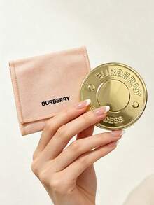 Cermin Rias Kompak Bulat Burberry Goddess dengan Kantong Penyimpanan Merah Muda, Portabel dan Tahan Lama, Cocok untuk Perjalanan, Cermin Kaca Definisi Tinggi, Untuk Penggunaan Pribadi dan Hadiah - Berwarna merah muda - View 4