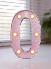 22/21/16cm Decorative LED Glowing Numbers And Letters, Plastic Neon Number Light Sign, Battery Powered Number Light, DIY Letters And Numbers, Suitable For Birthday, Christmas, Bar And Wedding Decoration - LED Letter and Number Lights - View 40