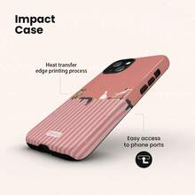 VESPOP Contrast Color Striped Phone Case, Vintage INS Style Full Coverage Shockproof Protective Cover - Compatible With Iphone 18/17/16/15/14/13/12/11 Pro Max/Pro Plus/12 Mini/13 Mini, Compatible With Galaxy S26 S25 S24 S23 S22 S21 Plus Ultra, Compatible With Pixel 8 9 10 PRO - Mixed Color 2 - View 2