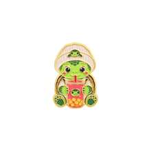 Cute Animal Enamel Pins,Dogs Giraffe Turtle Drinking Coffee Bubble Tea Lapel Pins,Metal Badge Brooch For Backpack Clothing Hat,Lovely Gift For Friends - Multicolor - View 18