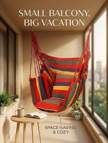 Portable Outdoor Hammock, Hanging Chair, With Hanging Chair, Sturdy Fabric Hanging Chair, Comfortable And Durable Hanging Chair, Perfect For Outdoor, Patio - Multiple Styles and Colors - View 7