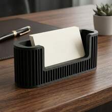 2pcs Business Card Holder & Desktop Organizer With Card Slots And Storage Compartments - Suitable For Office Reception Desk, Desktop Organization, Perfect As Work Gift For Boss, Space-Saving, Ideal For Corporate Use - Standard - View 4