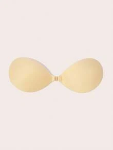 Lignisse Invisible Sticky Bra With Storage Board, Strapless Self-Adhesive Push Up Silicone Bra Set For Women Deep V Backless Dress Summer Wedding Party - Multicolor - View 6