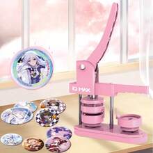 1pc 58mm Badge Making Punch Set, DIY Button Maker Machine, Portable Multi-Function Handmade Tool, Suitable For Fridge Magnets, Keychains, Brooches, Halloween Christmas DIY Crafts And Gifts, No Installation Required - Multicolor - View 8
