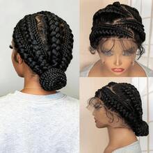 High-Quality Full Lace Woven Wig, Unique Underground Style Hairstyle. Fashionable New Arrival, Suitable For Everyone To Wear., Halloween - Black - View 1