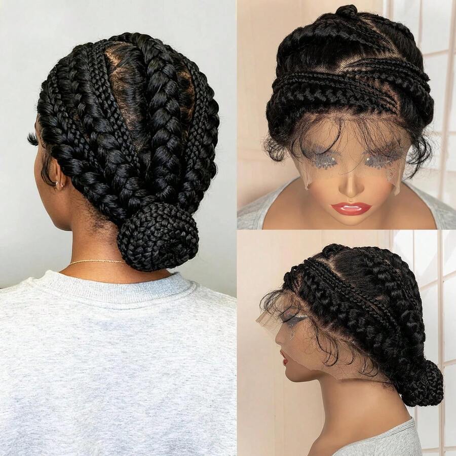 High-Quality Full Lace Woven Wig, Unique Underground Style Hairstyle. Fashionable New Arrival, Suitable For Everyone To Wear., Halloween - Black - View 1