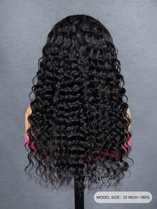 ISEE HAIR Wear Go Loose Deep Wig, Pre-Cut Glueless Lace Wig, Natural Color, Pre-Plucked Hairline, 9*6 HD Bleached Knots Lace, 180% Density, 16-26 Regular Inches, Upgraded Version, Suitable For Beginners - SNatural - View 4