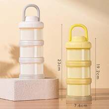3-Layer Baby Formula Dispenser Portable Travel Detachable Newborn Baby Large Capacity Airtight Storage Container With Compartments - Multicolor - View 3