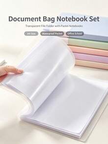 1PC A4 Transparent 30-Pocket Folder, Insert File Organizer, Exam Paper Organizer, Large Capacity Document Storage, Can Hold Cover Card, Suitable For Back To School Season Exam Paper And Study Material Collection, Office Contract Document Storage, Christmas Holiday Manuscript Storage, Halloween Theme Material Sorting, Desktop Storage Short Video Promotion - Multi-color - View 1