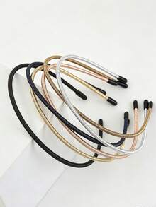 2pcs/3pcs/4pcs Invisible Seamless Thin Hair Hoop Unisex Non-Tight Anti-Slip Face Wash Hair Clip Headband - Multicolor - View 2
