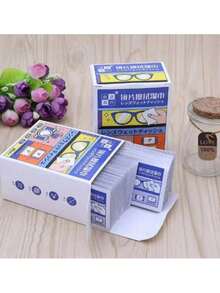 100pcs Disposable Eyeglass Cleaning Wipes, Personalized Packaging Lens Cleaning Cloth, Suitable For Glasses, Fashion Eyewear, Smartphone Screens, Electronic Devices And Camera Lenses, Portable Eyeglass Cleaning Screen Cleaning, Compact And Durable, National Day, Graduation, Distribution - Multicolor - View 2