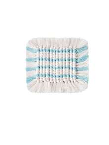 1/4pcs Boho Hand Woven Cotton Rope Coaster, Square Tassel Braided Heat Resistant Cup Mat, Striped Decorative Table Pad For Coffee Mug Tea Cup, Kitchen Dining Table Home Tabletop Decoration - Multicolor - View 12