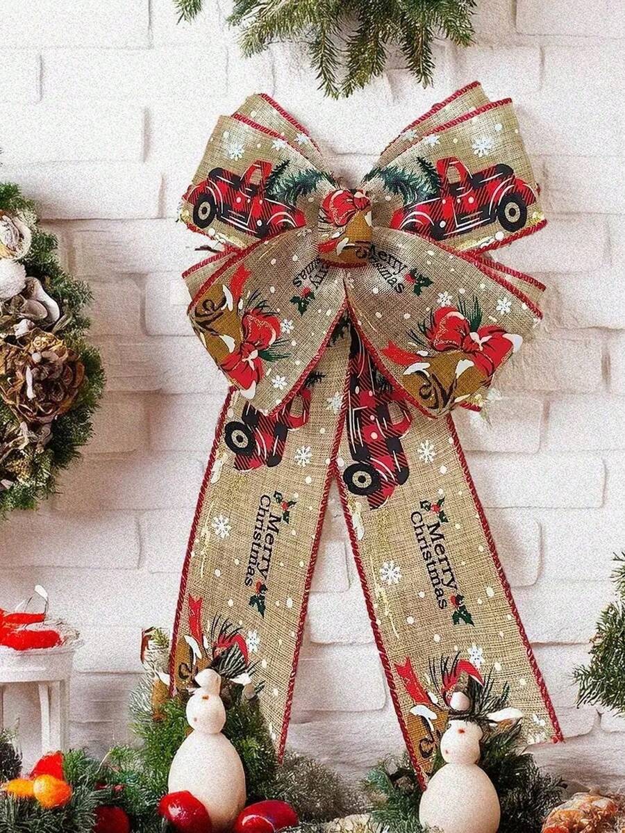 5 Yards Classic Width Christmas Scottish Check Print DIY Ribbon For Handmade DIY Craft Gift Floral Packing Wedding Christmas Wreath Deco - A - View 1