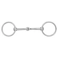 1pc Metal 2-Link O-Ring Snaffle Bit, Horse Bit, Iron Snaffle Bit, O-Ring Snaffle Bit, Horse Training Bit, Horse Tack, Horse Equipment Accessory, Prevent Horse From Biting - Silver - View 7