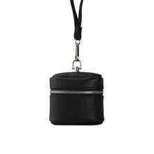 Women Small Neck Pouch, Litchi‑Grain PU Mini Cylinder Coin Purse, Portable Lipstick Earbud Storage Crossbody Bag - Multicolor - View 15