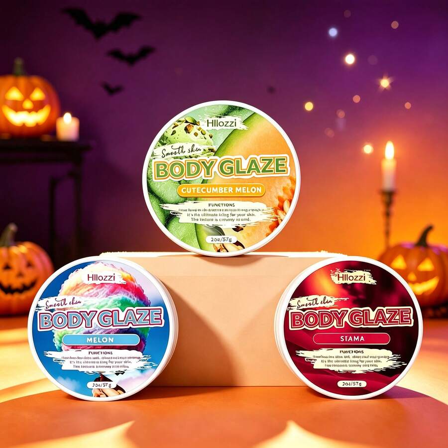 Hllozzi 2oz Body Shimmer Cream, Perfect Body Care Choice For Halloween. Multiple Flavors Available, Moisturizing And Hydrating, Brightening Skin Tone, Refreshing Texture Without Greasiness, Portable Design, Excellent Holiday Gift. - 2oz - View 1