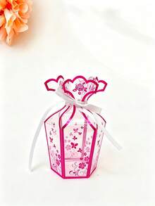 Transparent Heat-Pressed Floral Pattern Vase Gift Box PVC Party Gift Box Chocolate Packaging Box Wedding Candy Box Birthday Party Gift Box Creative Handheld Gift Box - Multiple Styles - View 10