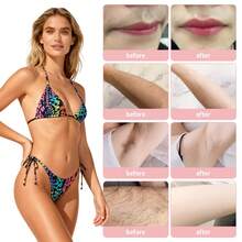2‑In‑1 Dual‑Head Women Electric Shaver USB Rechargeable Waterproof Wet Dry Bikini Trimmer Full Body Hair Remover - Pink - View 7