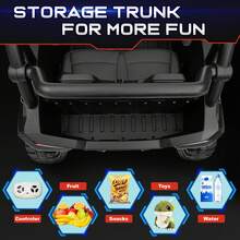 24V 2‑Seater XL 4X4 Off‑Road UTV Ride‑On Car With 2000W Motors, Parental Remote Control, Bluetooth Music & LED Lights, Electric Ride‑On Toy For Big Kids - Black - View 7