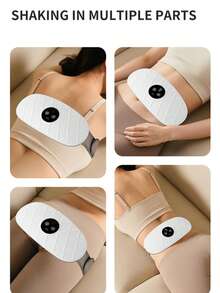 Portable Electric Waist And Abdominal Massage Belt, USB Rechargeable Abdominal Massager With LED Digital Display, 6 Adjustable Working Modes, For Waist And Abdominal Muscle Relief, Home Use - Multicolor - View 6
