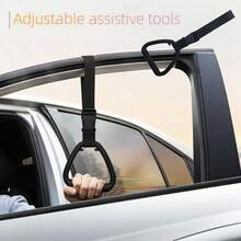 Adjustable Car Door Handle Support Strap, Support Auxiliary Strap, Non-Slip Grip, Auxiliary Pull Ring, Adjustable Pull Ring, Door Entry Support, Easy To Install, Elderly Assistance Tool - Multiple Styles - View 1