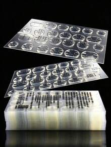 288pcs (12 Sheets) Waterproof Breathable Double-Sided Adhesive Gel Nail Stickers, Super Strong Adhesion Transparent Soft Fake Nail Glue Stickers, Suitable For Nail Care - Upgraded Version - View 2