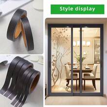 1 Roll 1000cm/393.7in Thick Metal Edge Self-Adhesive Decorative Tape, Brushed PVC Self-Adhesive Furniture Edge Banding Sticker, Suitable For Furniture Decoration, Cabinet Repair And Door Edge Repair - A - View 7