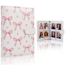 A5 Photo Album Loose-Leaf Binder, Includes 25 4-Pocket Inner Pages And 6-Ring Binder, PU Leather Cover, Suitable For 2x3 Inch Photo Cards, Collectible Cards And Trading Cards - Multi-color - View 15