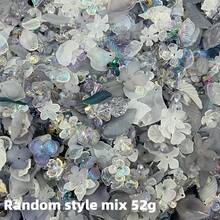 52g Mixed Style Multicolor Frosted Flower Leaf Acrylic Pendants For DIY Bracelets, Phone Charms, Keychains Handmade Craft Supplies - Multicolor - View 15