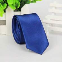 1PC Men's Solid Color Tie, Business Formal Narrow Tie (5cm Wide), Suitable For Daily Wear, Wedding, Banquet, Party, Cocktail Party, Gift - Multicolor - View 9