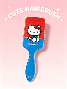 SANRIO 1件兒童卡通KT貓印花氣墊髮梳，適合所有髮質，生日派對禮物、開學校園禮物，日常聚會造型氣墊梳，梳髮時按摩放鬆頭皮 - 彩色 - 查看 8