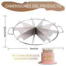 9-Inch Stainless Steel Cake Cutter, Tart Cutter, Stainless Steel Pizza And Cake Cutter - View 2