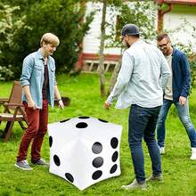 30cm Giant Dice, Outdoor Fun Giant Dice For Indoor And Outdoor Large Games, Floor Games And Other Interesting Party Games And Activities, Valentine's Gifts/New Year's Gifts - White - View 2