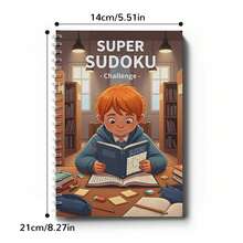 Super Sudoku Spiral Logic Puzzle Notebooks, Beginner To Challenge 4-Level Progressive Number Grid Games, Focus & Concentration Training, Logical Thinking, Problem Solving, Brain Training, Screen-Free Home Classroom Travel Activity - Super Sudoku - View 12