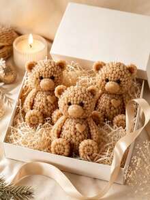 1pc DIY Mini Bear Silicone Mold, Suitable For Candles, Soap, Epoxy Resin Crafts - Reusable Soft Detachable Bear-Shaped Mold For Resin Casting, Wax Mold, Soap Making And Craft Making - Bear Mold - View 5
