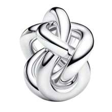 1pc Vintage Silver Plated Large Hole Bead Cat Dog Turtle Bee Animal Hollow Heart Shape Pendant, Handmade Jewelry, Suitable For Girls Bracelet Gift - Silver - View 4