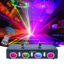 派對燈 DJ 迪斯可燈 4 光束 9 LED 3D 圖案效果 多模式 DMX 音訊聲控 閃光燈 適用於舞台燈光投影、居家派對、卡拉OK、酒吧、生日、節日、夜店、KTV、舞廳裝飾 - 澳規插(220-240V) - 查看 13