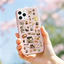 Coffee Afternoon Tea Stickers For Phone Case, Keyboard, Tablet, Diary, Laptop, Planner, Guitar, Helmet, Skateboard - Coffee - View 3
