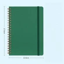 Spiral Bound B6 Notebook With Colorful Thick Inner Pages, Diary, Planner, Memo Pad, Coil Notebook - Multicolor - View 9