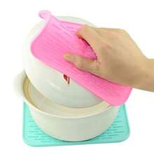 Silicone Heat-Resistant Mat, Small Pot Mat, Rectangular Heat-Resistant Mat Set, Suitable For Small Hot Pots, Tableware, Coasters And Placemats, Multi-Functional Desktop Protection Mat, Kitchen Supplies Clay Pot Lid Heat-Resistant Cover - Multicolor - View 10