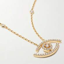 outingfit 1pc Multi-Layer Daily Layered Collarbone Chain Necklace For Women, Simple Versatile Elegant Rhinestone Bead Chain, Beach Vacation Style Accessory - Gold - View 3