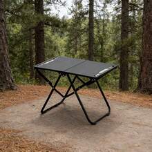 Outdoor Camping Iron Folding Table Portable Foldable Compact Structure With Lamp Holder Storage Bag Perfect For Beach BBQ Tailgate Gathering Hiking Backyard Party Supply - Folding Table - View 5