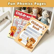 English Phonics & Handwriting Practice Notebooks, Letter Tracing, CVC Words, Word Families, Sound It Out, Alphabet Writing, CVC Word Building, Spelling, Reading & Writing Skills, Sentence Practice, Vocabulary Learning, Back To School Supplies - Learning Focus - View 2