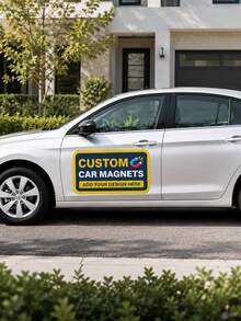 Custom Car Magnetic Signs, Personalized Vehicle Magnets With Logo And Text, Suitable For Cars, Trucks And Commercial Advertising - Multicolor - View 6