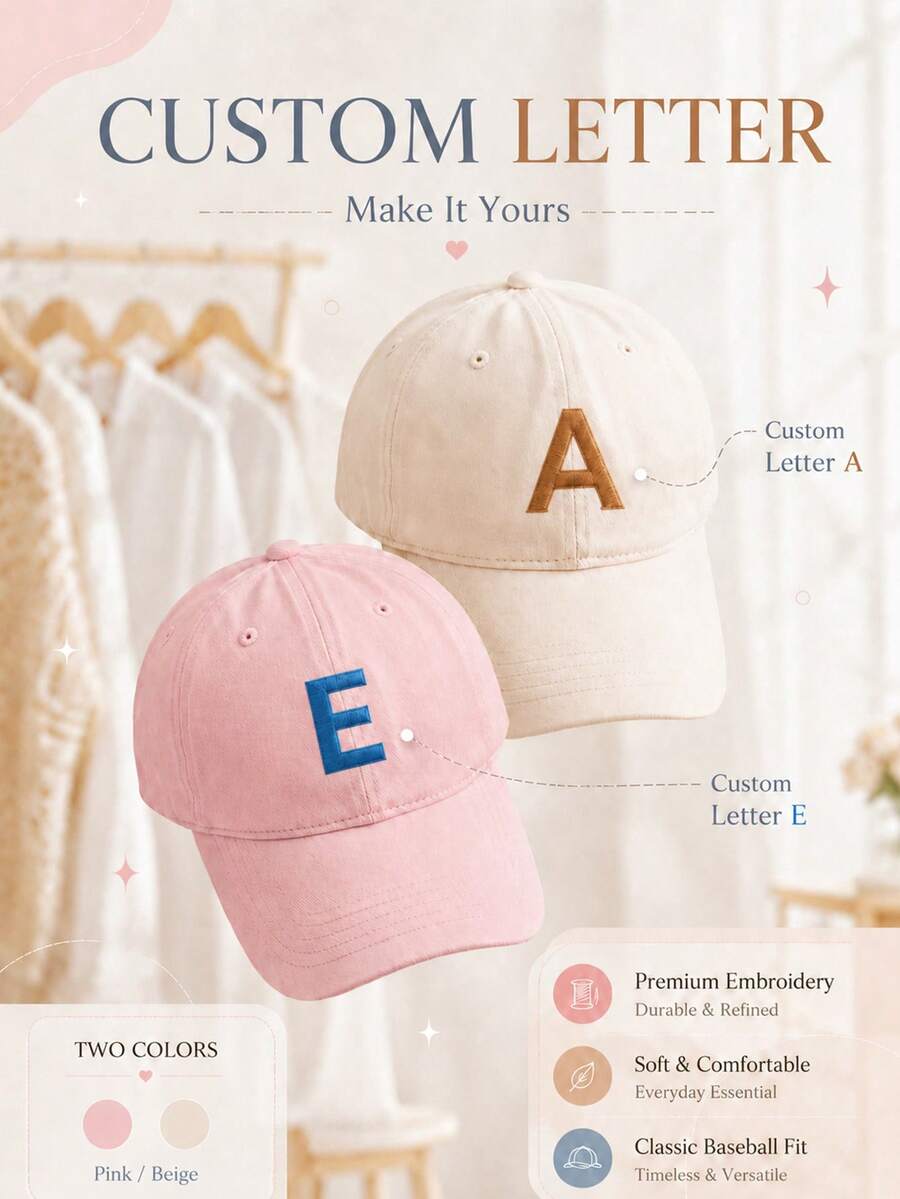 Personalized Embroidered Trucker Hat, Customizable Text Baseball Cap, Vintage Distressed Dad Hat, Adjustable Unisex Casual Hat, Retro Street Style Cap - Multicolor - View 1