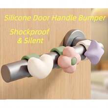 New Silicone Door Handle Anti-Collision Pad For Entryway Bedroom Door Window Handle - A - View 1
