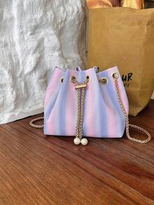 Tas ember mini yang stylish ini sangat cocok untuk bepergian, berbelanja, menghadiri pesta, dan juga menjadi hadiah yang bagus untuk teman-teman. - MultiWarna - View 15