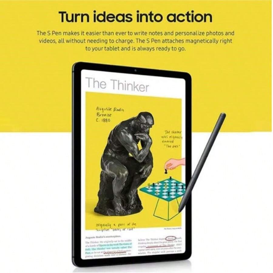 適用於 S6 Lite 平板電腦觸控筆 S Pen Tab S8+ S8 Ultra S7 FE S7+,含替換筆尖,無藍牙功能 - 查看 1