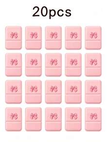 1/3/6/10/20pcs Pink Bow Small Mirror, Birthday Party, Wedding, Graduation Gift, Holiday Gift, Back To School, Small Folding Travel Mirror, Suitable For Group Activities, Daily Use - Multicolor - View 17