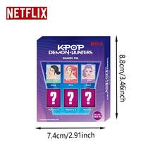 Blind Box Enamel Pin Netflix    Photo Card Style Zinc Alloy Collectible Brooch Badge Random Character Official Licensed  Anime Accessory Decoration Fan Gift Birthday Christmas 1Pc - Netflix - View 4
